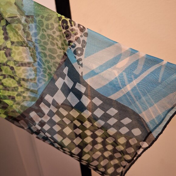 CAROLINE ROSE – Plus size—1X and 2X-- Women 100 % silk open jacket blazer - Picture 4 of 9